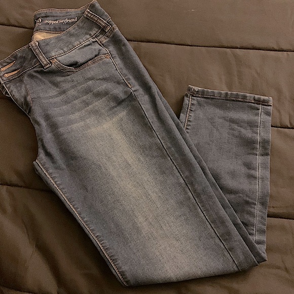 Cropped boyfriend jeans - Picture 1 of 3